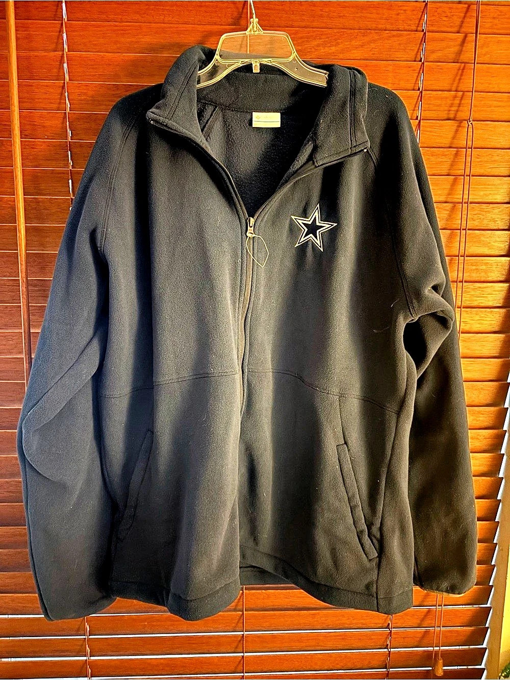 Columbia Dallas Cowboys Flanker IV Fleece Full-Zip Jacket Navy XL